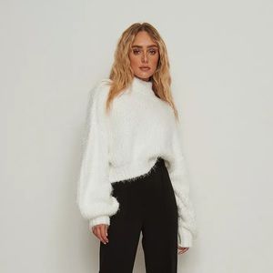 NA-KD Fluffy Knitted Turtleneck Sweater